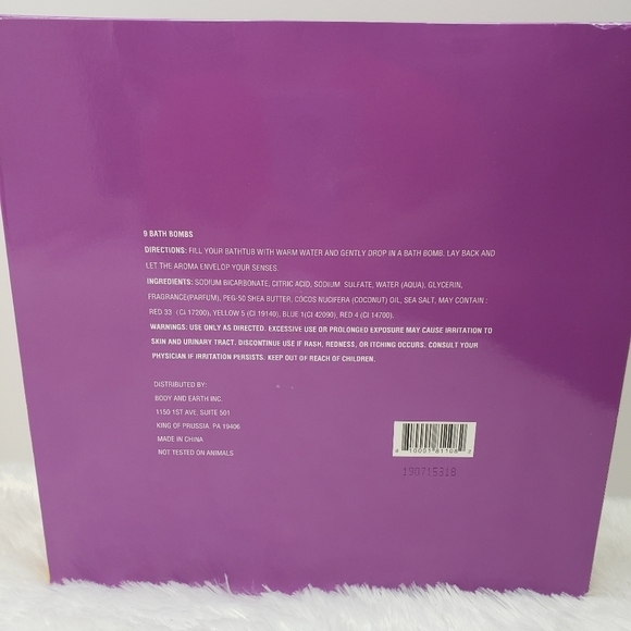 Scented Bath Bomb Set Multicolored Ball Shape Bombs 9 Pack - Picture 4 of 6